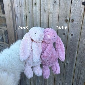 Jellycat Pink Bashful Bunny Duo (Medium Pink & Tulip)